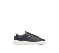BOSS Hommes Kieran Tenn Baskets en Cuir Lisse à Lacets et Logos