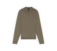 BOSS Hommes Lancione Pull Regular Fit en Laine Vierge avec col Polo