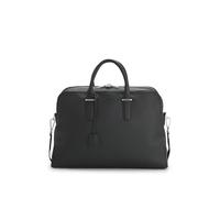 BOSS Hommes Madison-B1 Holdall Sac de Voyage en Cuir grainé avec Porte-clés détachable