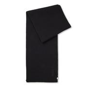 BOSS Écharpe en coton mélangé avec logo brodé - Style Magico_R_Scarf, 50522441 Noir pcs.