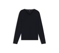 BOSS Pull à col V Melba-P en laine mérinos extra fine 50468261 Bleu foncé XL Homme