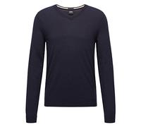 BOSS Hommes Melba-P Pull Slim en Laine Vierge à col V