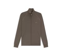 Sweat à capuche BOSS Basic Small Logo Full Zip marron foncé - S