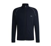 BOSS Hommes Mix&Match Jacket Z Veste zippée en coton stretch avec logo brodé