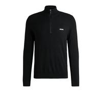BOSS Hommes Momentum-X QZ Pull à Encolure zippée et Logo en Tissu Dry-Flex