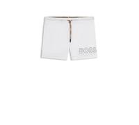 BOSS Short de bain Mooneye 10229264 – logo imprimé – Blanc XL Homme