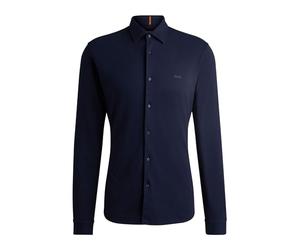 BOSS Hommes Mysoft 2 Chemise Slim en Jersey de Coton avec Logo brodé