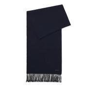 BOSS Hommes Naster 35 * 180 Écharpe en laine confectionnée en Italie avec patch logoté