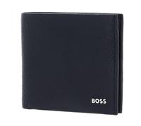 BOSS Hommes New Crosstown 8cc Portefeuille à Deux Volets en Cuir grainé avec Logo métallique