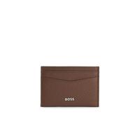 BOSS Hommes New Crosstown Cardc. Porte-Cartes en Cuir grainé avec Logo métallique