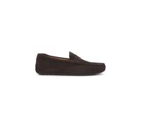 BOSS Hommes Noel Mocc Mocassins confectionnés au Portugal en Cuir suédé avec Finition Penny