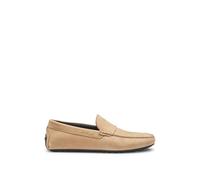 BOSS Hommes Noel Mocc Mocassins en Cuir Nubuck avec Semelle à Picots