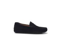 BOSS Hommes Noel Mocc Mocassins en Cuir suédé avec Finition Penny