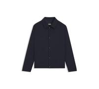 BOSS Surchemise Relaxed en lin mélangé à teneur en laine - Style P-Carper-Coach-WG261, 50556776 Bleu foncé 48