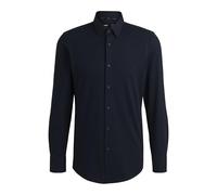 BOSS Chemise Slim en coton stretch mélangé performant - Style P-HANK-s-kent-C1-222, 50474283 Bleu foncé 46