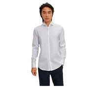 BOSS Hommes P-HANK-spread-C1-222 Chemise Slim Fit en Popeline de Coton mélangé Facile à Repasser