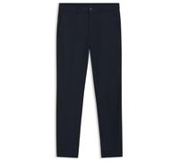 Hugo Boss Pantalon slim P-Kaiton1-Zip en twill de coton mélangé Bleu foncé 33/32