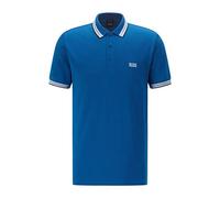 BOSS Hommes Paddy Polo en piqué de Coton avec col et Poignets rayés