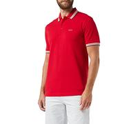 BOSS Hommes Paddy Polo en piqué de Coton avec col et Poignets rayés