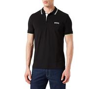 BOSS Hommes Paddy Polo en piqué de Coton avec col et Poignets rayés