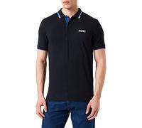 BOSS Hommes Paddy Polo en piqué de Coton avec col et Poignets rayés