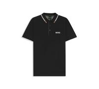 BOSS Hommes Paddy Pro Polo en Coton mélangé avec Logos Contrastants