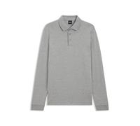 BOSS Hommes Pado 30 Polo à Manches Longues en Coton Interlock avec Logo