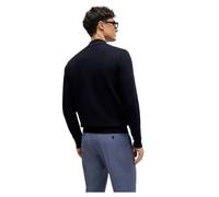 BOSS Hommes Palano-L Cardigan zippé en Maille de Coton avec Logo brodé