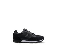 BOSS Baskets en mélange de matières à lacets et logo en relief - Style Parkour-L_Runn_ny_N, 50498133 Noir 45