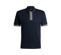 BOSS Hommes Parlay 185 Polo en Coton Interlock avec liserés Contrastants