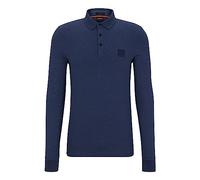 BOSS Hommes Passerby Polo Slim Fit à Manches Longues avec Patch Logo