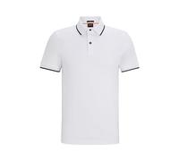 BOSS Hommes Passertip Polo Slim en piqué de Coton Stretch délavé