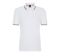 BOSS Hommes Passertip Polo Slim Fit en Coton Stretch à Patch Logo