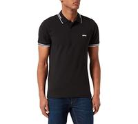 BOSS Hommes Paul Curved Polo Slim Fit en Coton Stretch à Logo incurvé