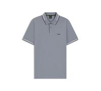 BOSS T-Shirt 'Paul' gris clair / gris foncé / blanc, Taille M