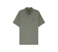 BOSS Polo coupe décontractée en coton interlock avec logo artistique - Style Pe_Techno, 50559146 Gris XXXL