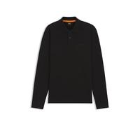 BOSS Polo Hommes Petempestolong Coton mélangé Structure gaufrée Noir XL