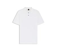 Hugo Boss Polo Prime Hommes en piqué de coton avec logo Blanc M