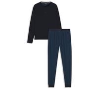 BOSS Hommes Relax Long Set Ensemble Pyjama en Coton à Logos et monogrammes