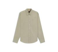 BOSS Hommes Relegant 6 Chemise Regular en Popeline de Coton avec Logo brodé