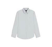 Hugo Boss Chemise Relegant_6_M Regular en popeline de coton Gris chiné XXL