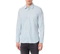 BOSS Hommes Remiton Chemise Regular Fit en Popeline de Coton imprimée