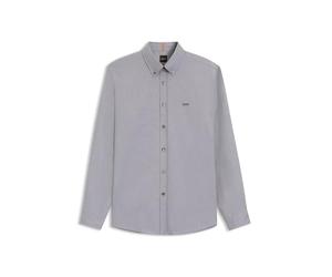 BOSS Hommes Rickert M Chemise Regular en Coton avec col à Pointes boutonnées