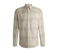 BOSS Hommes Rickert M Chemise Regular en Flanelle de Coton