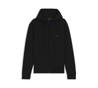 BOSS Hommes Saggy Sweat à Capuche zippé en Coton Stretch avec Logo imprimé