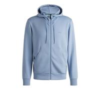 BOSS Hommes Saggy Sweat à Capuche zippé en Coton Stretch avec Logo imprimé