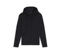 BOSS Hommes Saggy Sweat à Capuche zippé en Coton Stretch avec Logo imprimé