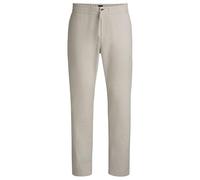 BOSS Hommes Sanderson-L Pantalon Regular en mélange de Lin et de Stretch Confortable