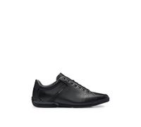 BOSS Baskets en cuir avec doublure anti-odeurs - Style Saturn_Lowp_lux4 A_N, 50498282 Noir 42