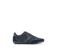 BOSS Hommes Saturn Lowp Baskets en mélange de matières avec Similicuir et Cuir suédé